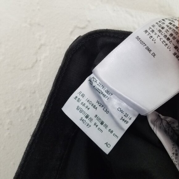 Levi's Camo Sequins Mile High Rise Supper Skinny Stretch Jeans Black/Green 27 - Picture 7 of 8